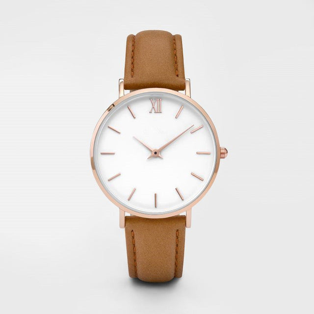 Women Watches Leather Quartz Watch