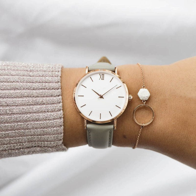 Women Watches Leather Quartz Watch