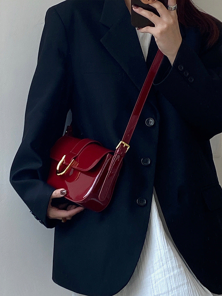 High-grade Patent Leather Shiny Bag Women's