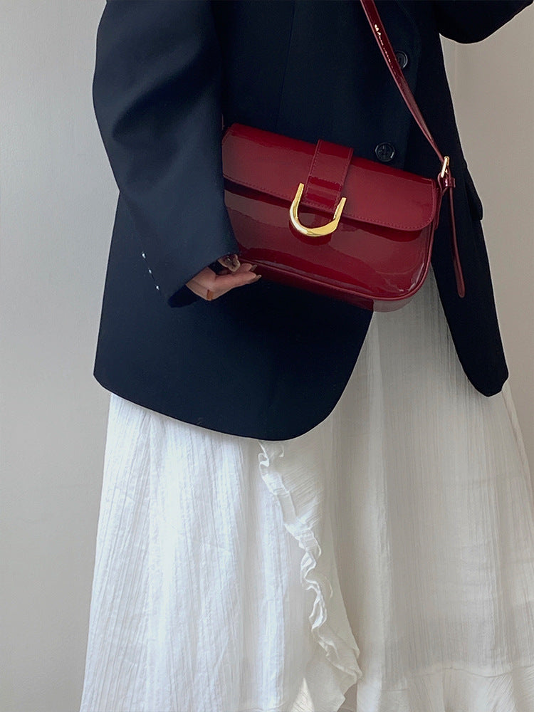 High-grade Patent Leather Shiny Bag Women's