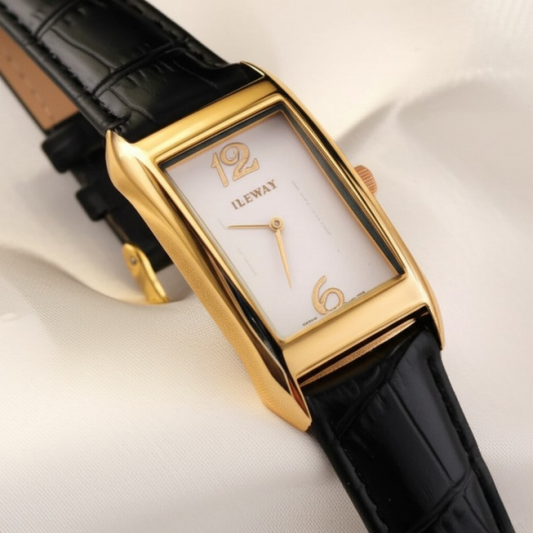 Luxury Rectangle Dial Waterproof Watch