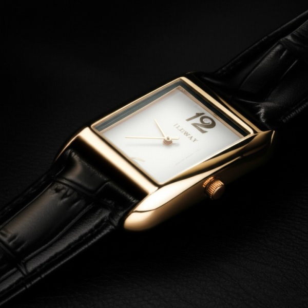 Luxury Rectangle Dial Waterproof Watch