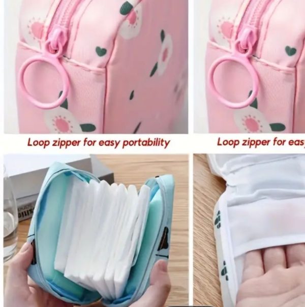 Women Portable Pouch Napkin Cosmetic Bags Organizer