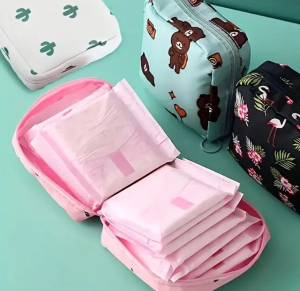 Women Portable Pouch Napkin Cosmetic Bags Organizer